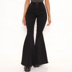 Fashion Nova flare leg jeans